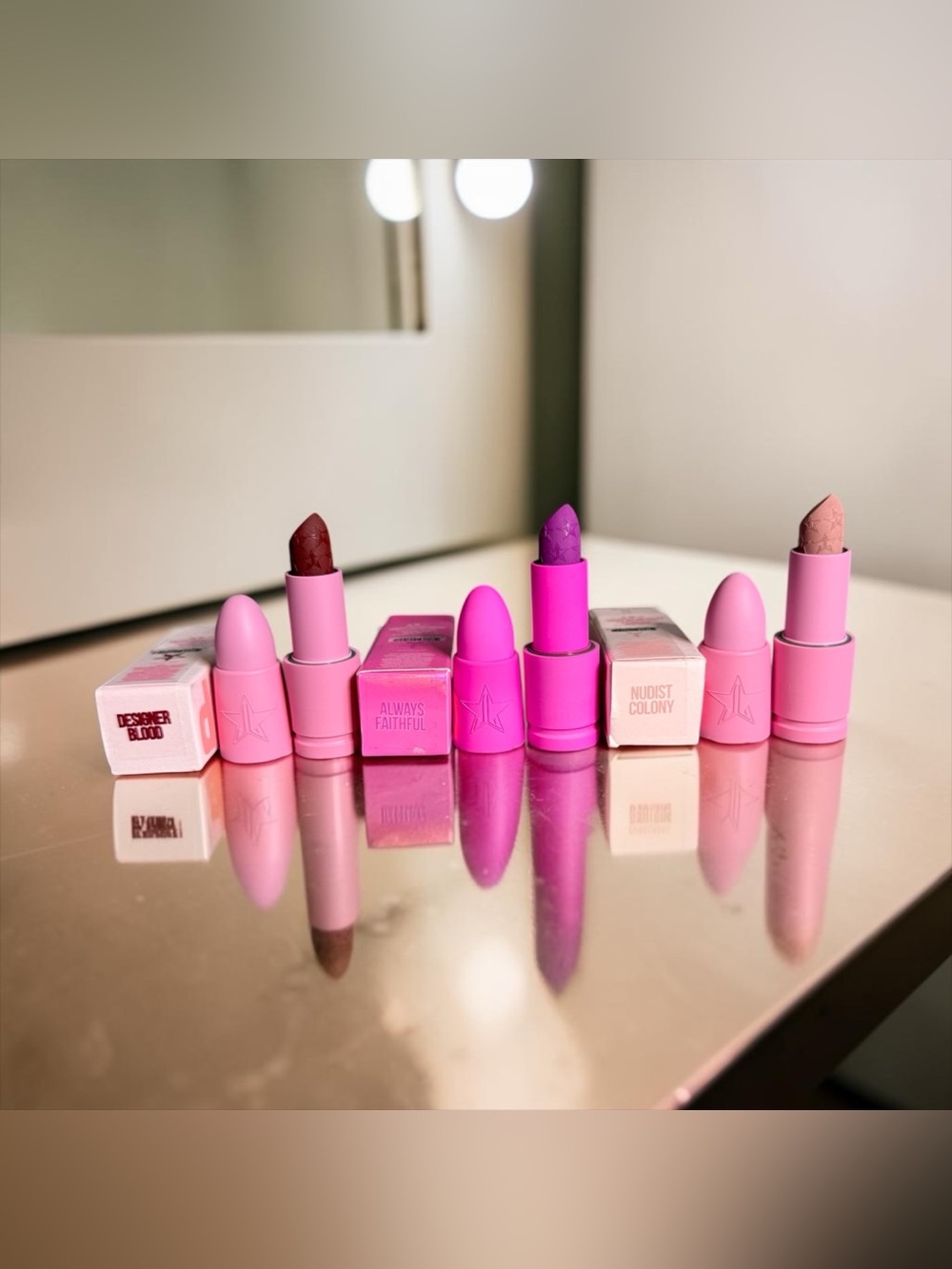 💄JEFFREE STAR💄Lot of 3 Velvet Trap Lipsticks in Assorted Shades/NIB